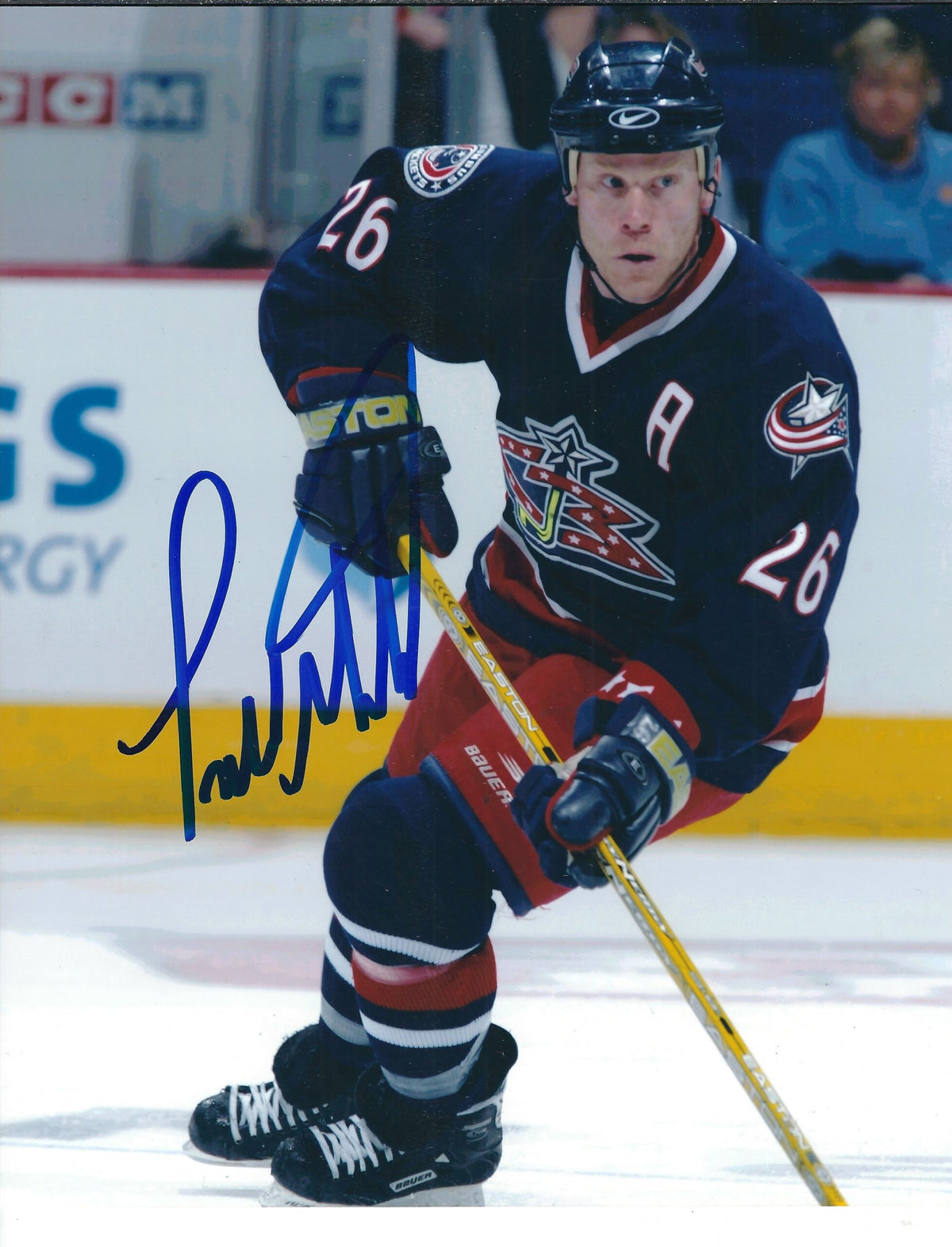 Autographed TODD MARCHANT 8X10 Columbus Blues Jackets Photo