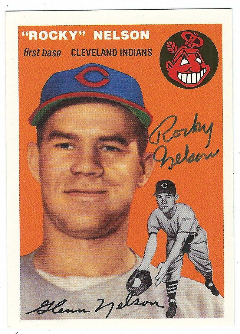 Autographed ROCKY NELSON 1954 Topps Archives card