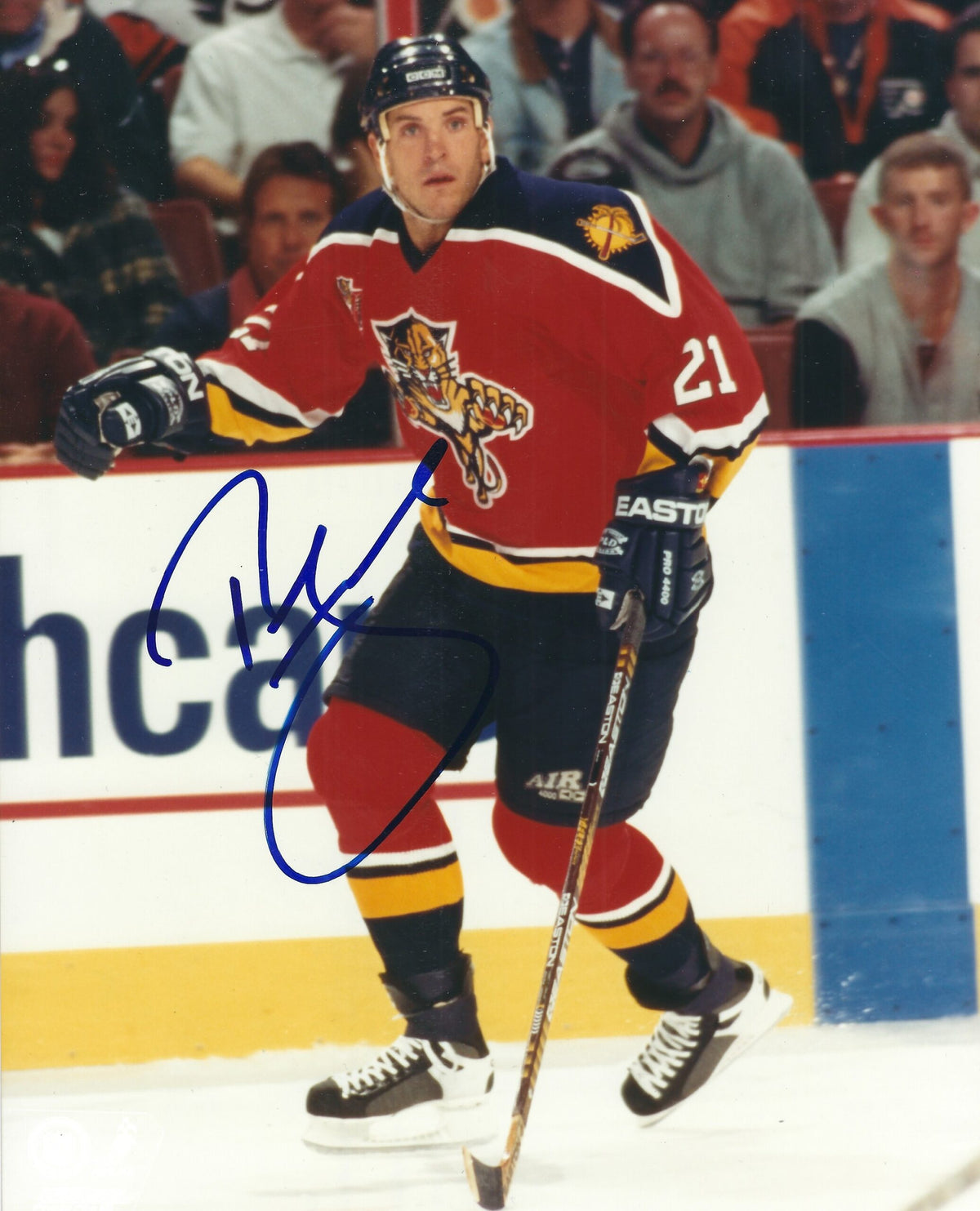 Autographed TOM FITZGERALD 8X10 Florida Panthers Photo