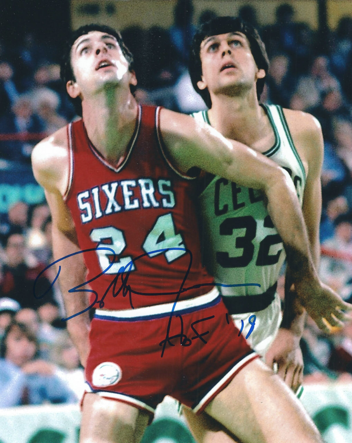 AUTOGRAPHED  BOBBY JONES 8X10 Philadelphia 76'ers photo