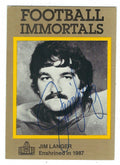 Autographed JIM LANGER Miami Dolphins 1985 Football Immortals Card #141