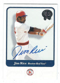 Autographed JIM RICE 2001 Fleer Greats of the Game Card