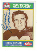 Autograhed CHUCK BEDNARIK 1990 Swell Football Card