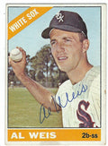 Autographed AL WEIS 1966 Topps Card