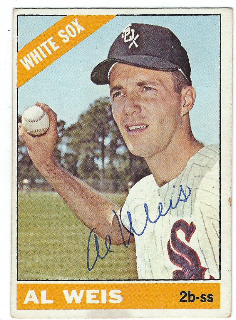 Autographed AL WEIS 1966 Topps Card