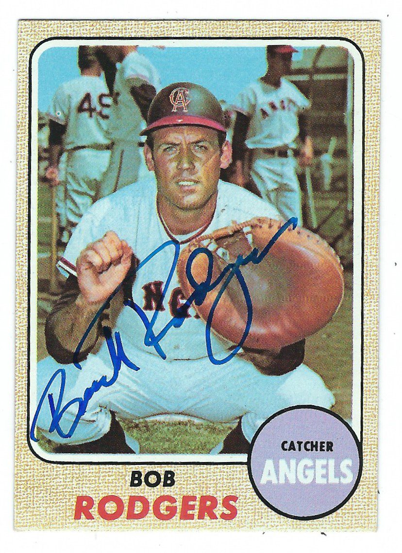 Autographed Bob Rodgers 1968 Topps Card