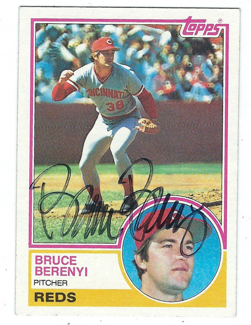 Autographed BRUCE BERENYI 1983 Topps Card