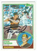 Autographed STEVE SWISHER 1983 TOPPS Card