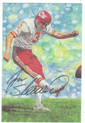 Autographed Jan Stenerud Goal Line Art Card