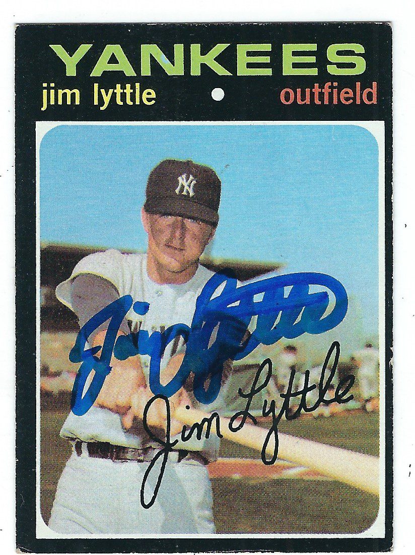 Autographed JIM LYTLLE 1971 Topps Card