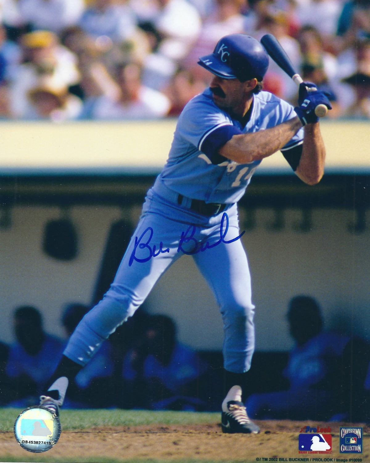 AUTOGRAPHED BILL BUCKNER 8x10 Kansas City Royals photo