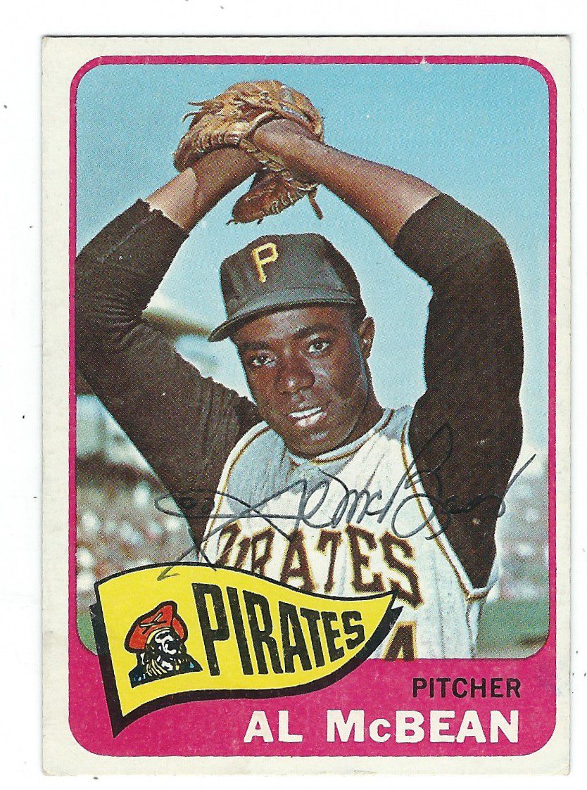 Autographed AL MCBEAN 1965 Topps Card