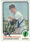 Autographed KEN HENDERSON 1973 Topps Card