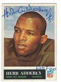 Autographed HERB ADDERLEY 1965 Philadelphia Gum Football Card