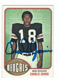CHARLIE JOINER  Autographed 1976 Topps Card