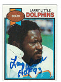 Autographed LARRY LITTLE Miami Dolphins 1979 Topps Card #60