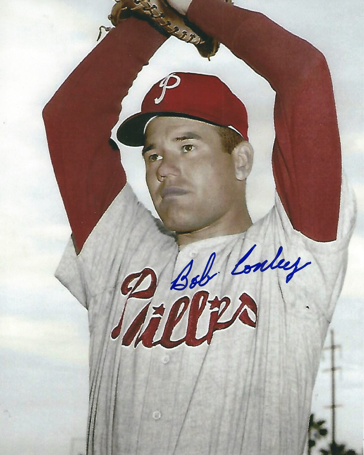 AUTOGRAPHED BOB CONLEY 8X10 Philadelphia Phillies photo