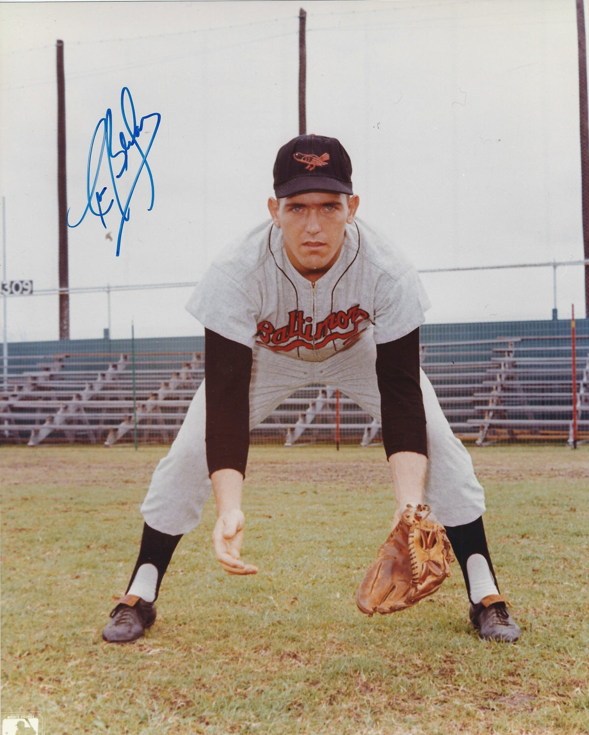 AUTOGRAPHED CURT BLEFARY 8x10 Baltimore Orioles Photo