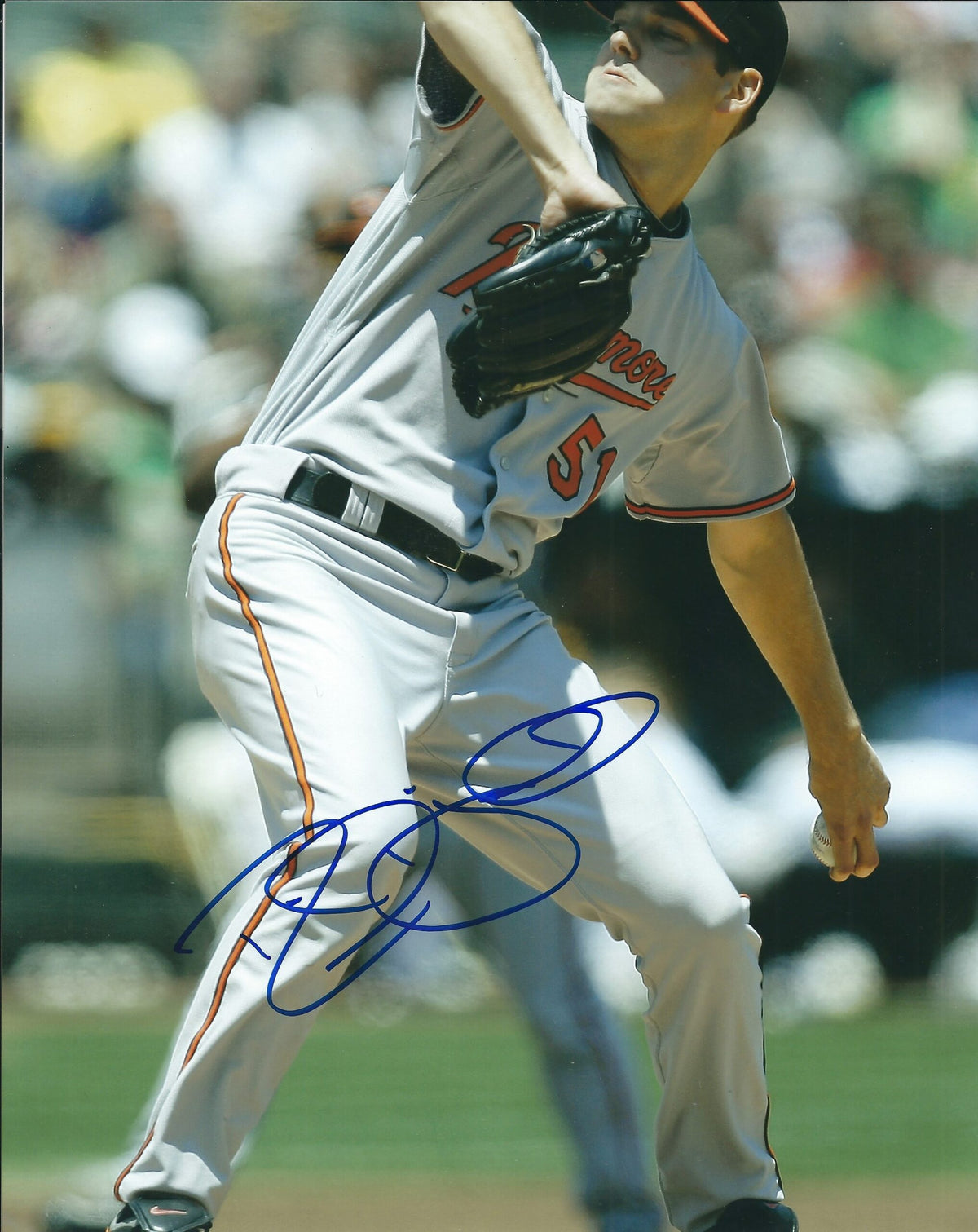 AUTOGRAPHED RICH HILL 8x10 Baltimore Orioles photo