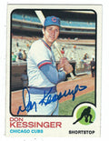 Autographed DON KESSINGER 1973 Topps Card