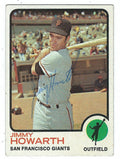 Autographed JIMMY HOWARTH 1973 Topps Card