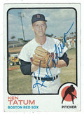 Autographed KEN TATUM 1973 Topps Card