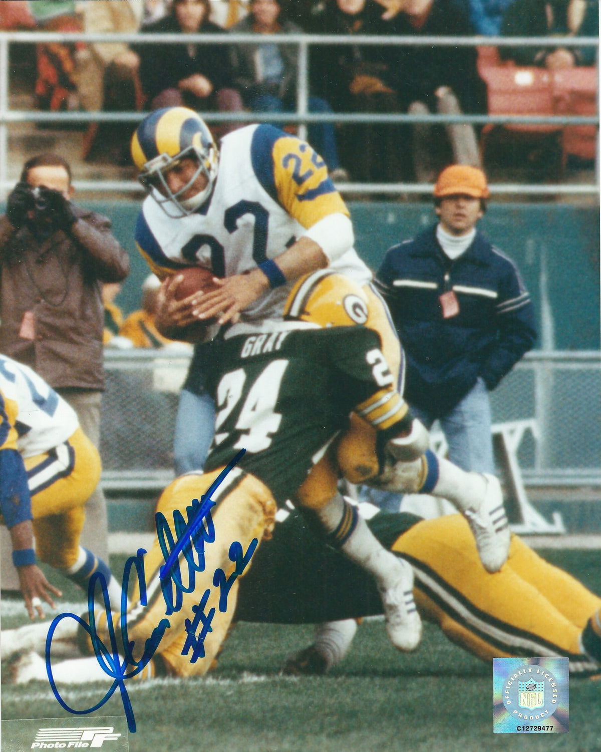 AUTOGRAPHED JOHN CAPPELLETTI 8X10 Los Angeles Rams Photo