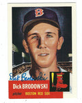 Autographed  DICK BRODOWSKI 1953 Topps Archives Card