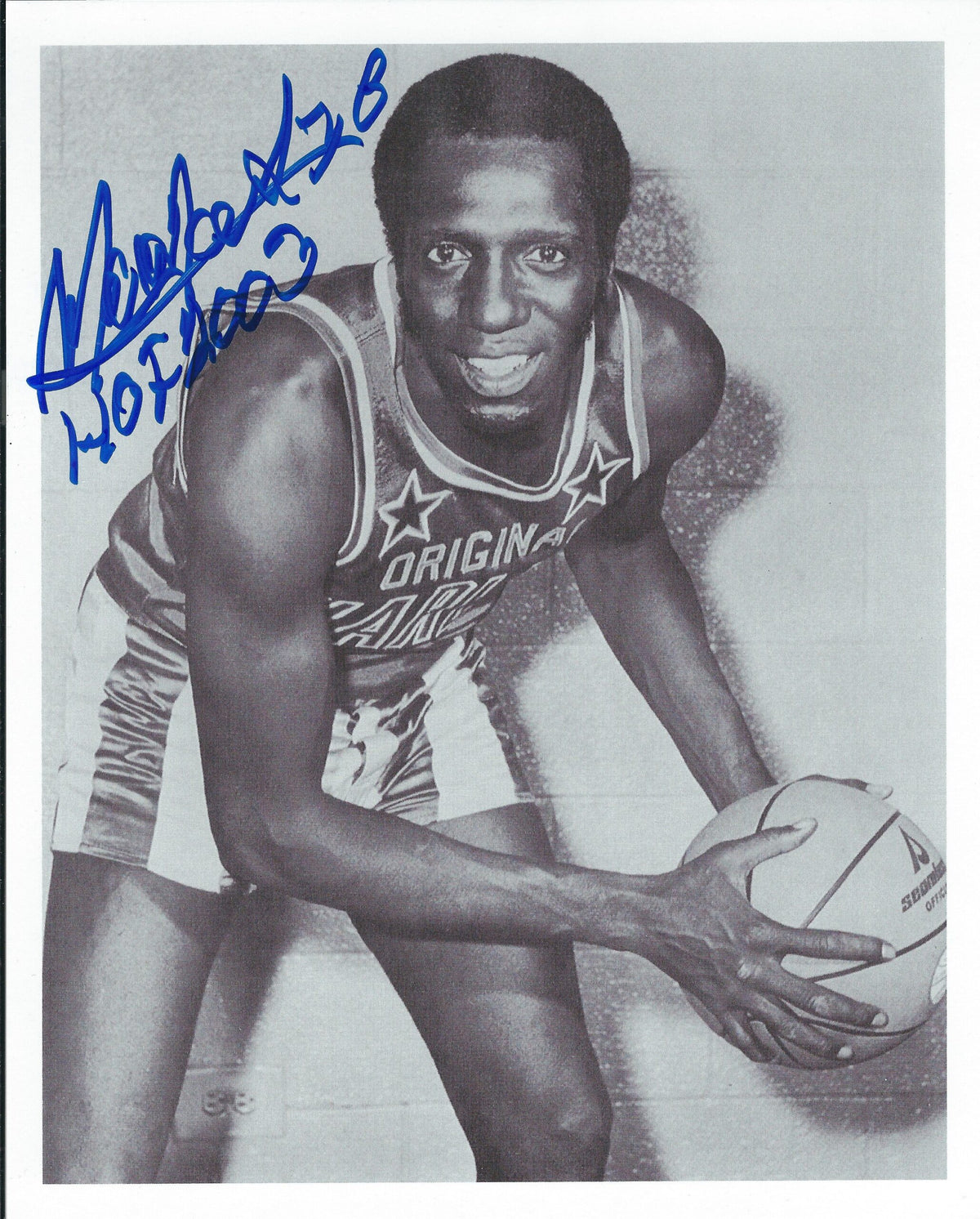 Autographed MEADOWLARK LEMON 8x10 HARLEM GLOBETROTTERS photo
