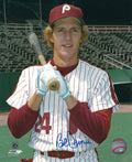 AUTOGRAPHED BOB DERNIER 8x10 Philadelphia Phillies Photo