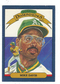 Autographed MIKE DAVIS 1986 Donruss Diamond King