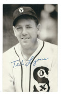 Autographed TED LYONS Chicago White Sox BxW Rowe Post Card