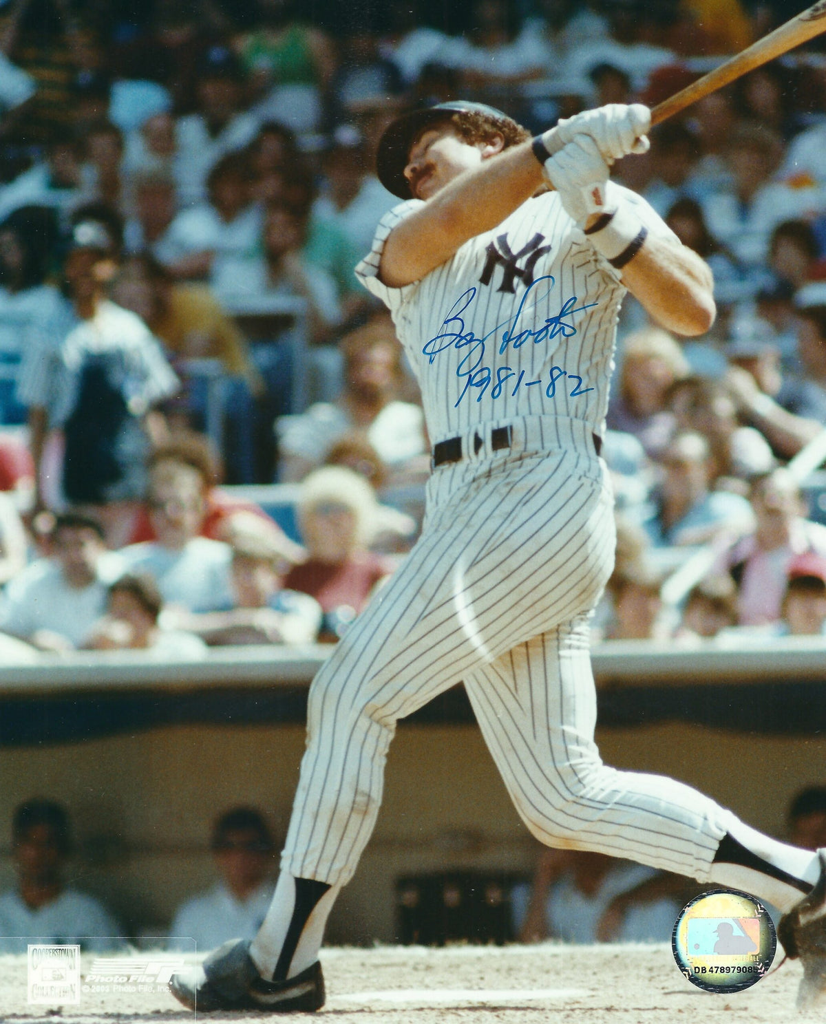 AUTOGRAPHED BARRY FOOTE 8x10 New York Yankees Photo
