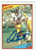 Autographed Dan Fouts San Diego Chargers 1984 Topps Card