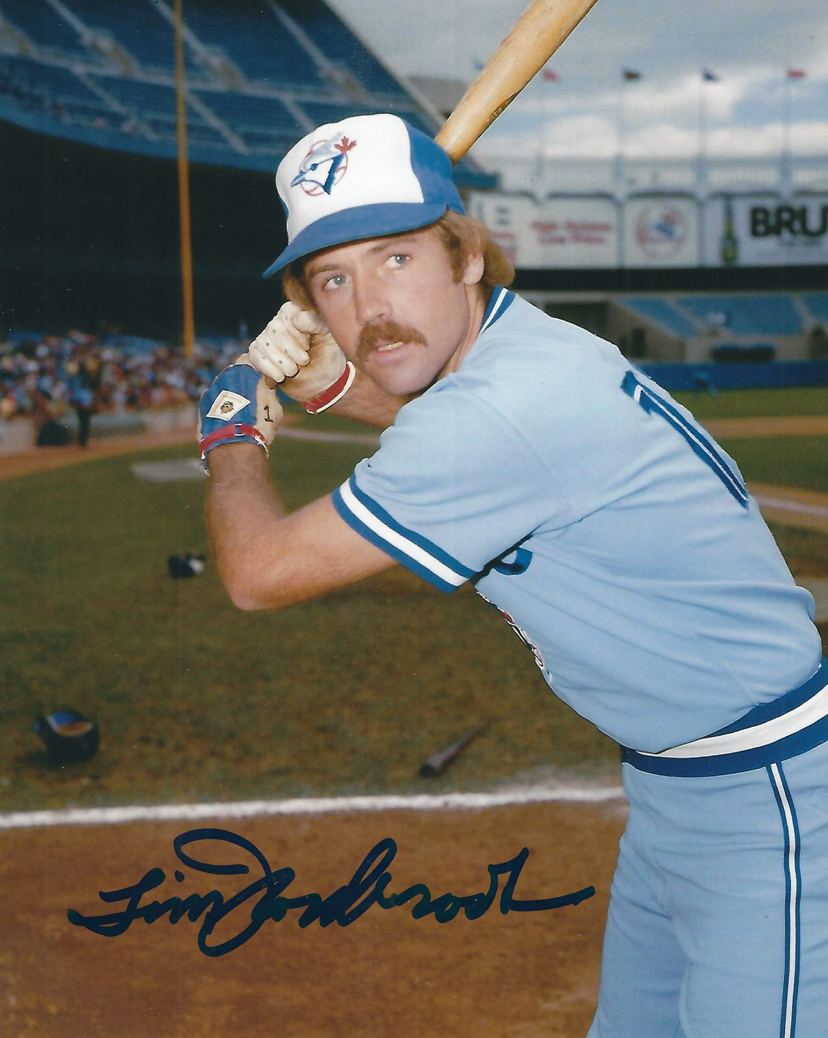 AUTOGRAPHED TIM NORDBROOK 8X10 Toronto Blue Jays Photo