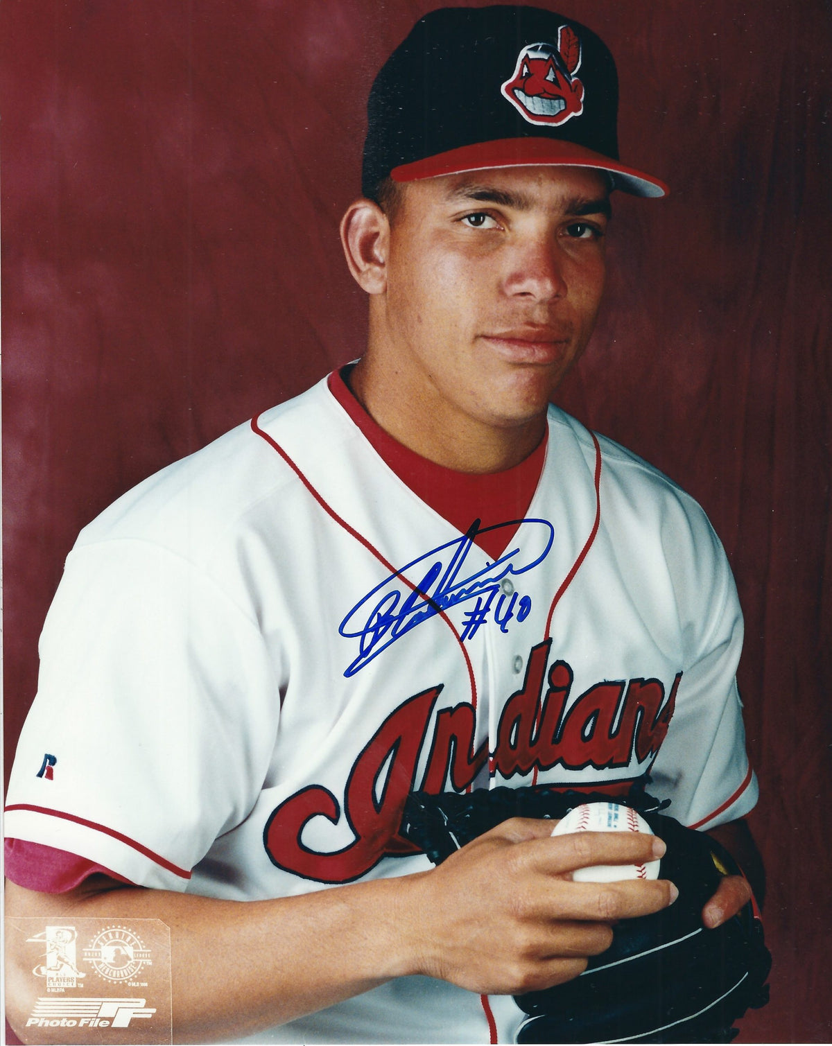 AUTOGRAPHED  BARTOLO COLON 8X10 Cleveland Indians photo