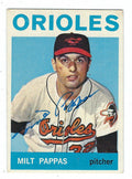 Autographed MILT PAPPAS 1964 Topps Card