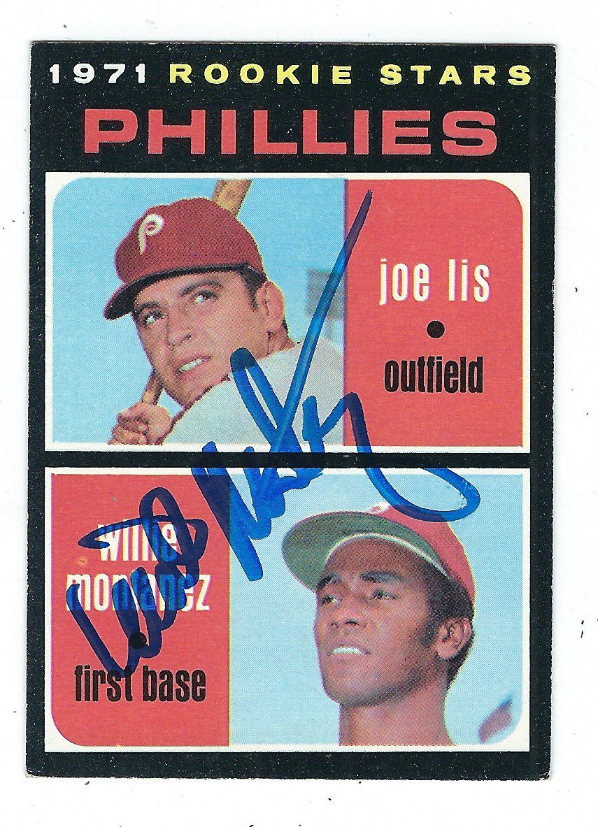 Autographed WILLIE MONTANEZ 1971 Topps Card