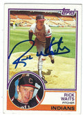 Autographed RICK WAITS 1983 Topps Card