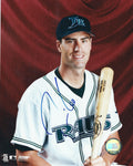 Autographed TRAVIS LEE 8x10 Tampa Bay Rays Photo.