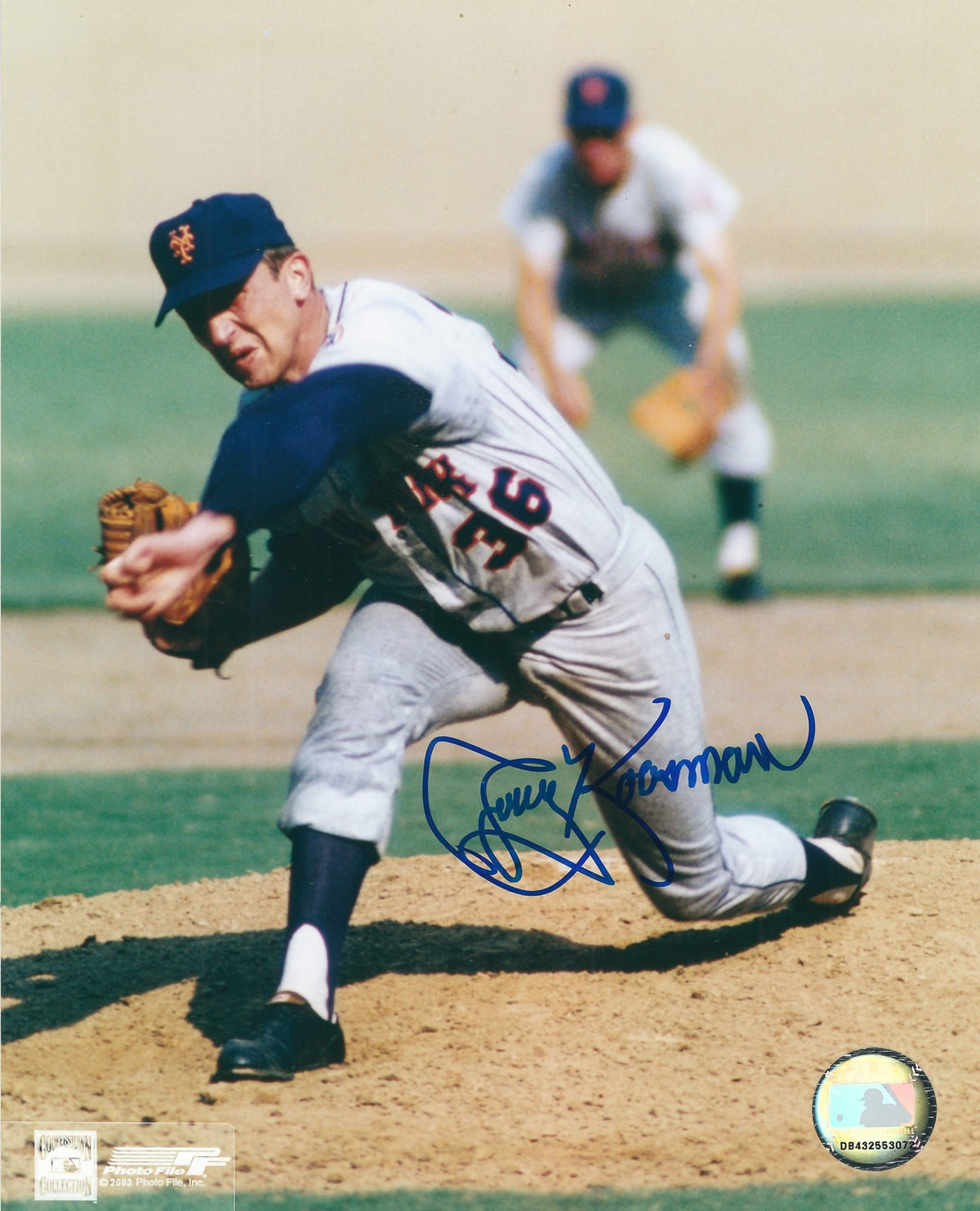 AUTOGRAPHED JERRY KOOSMAN 8x10 New York Mets photo