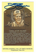 Autographed Jim Palmer Hall of Fame Gold Plaque