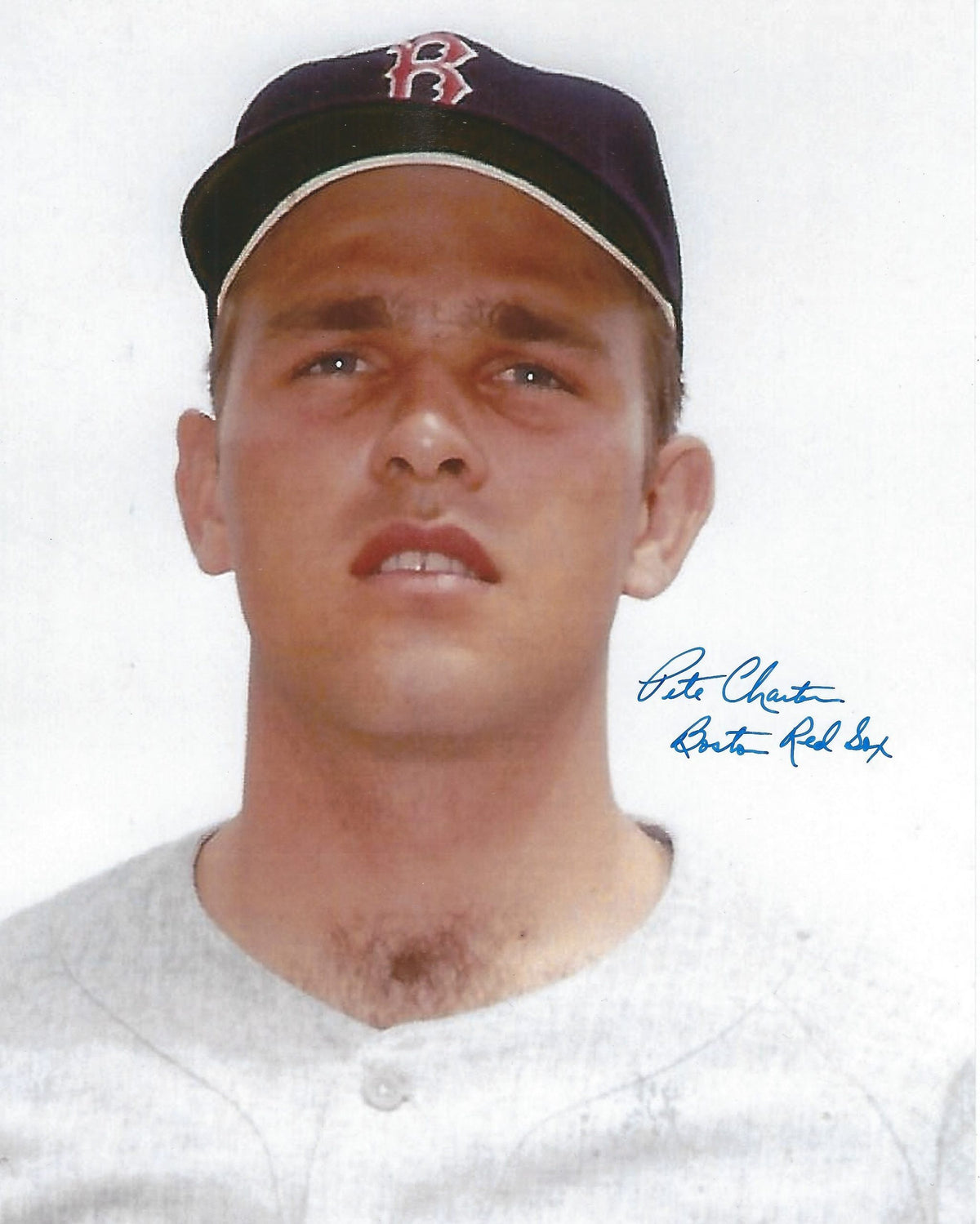 AUTOGRAPHED PETE CHARTON 8X10 Boston Red Sox photo