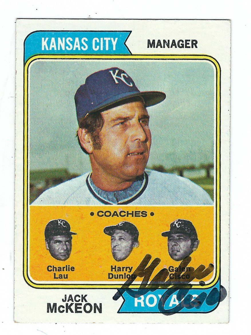 Autographed GALEN CISCO 1974 Topps Card