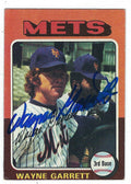 Autographed WAYNE GARRETT 1975 Topps Card