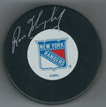 Autographed RON MURPHY New York Rangers Hockey Puck