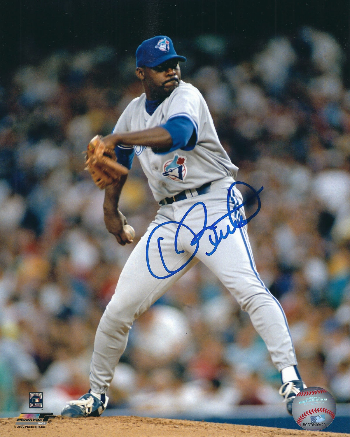 AUTOGRAPHED  DAVE STEWART 8X10 Toronto Blue Jays Photo
