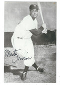 Autographed MONTE IRVIN BW Rowe Post Card
