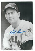 Autographed BOB LEMON BW Rowe Post Card
