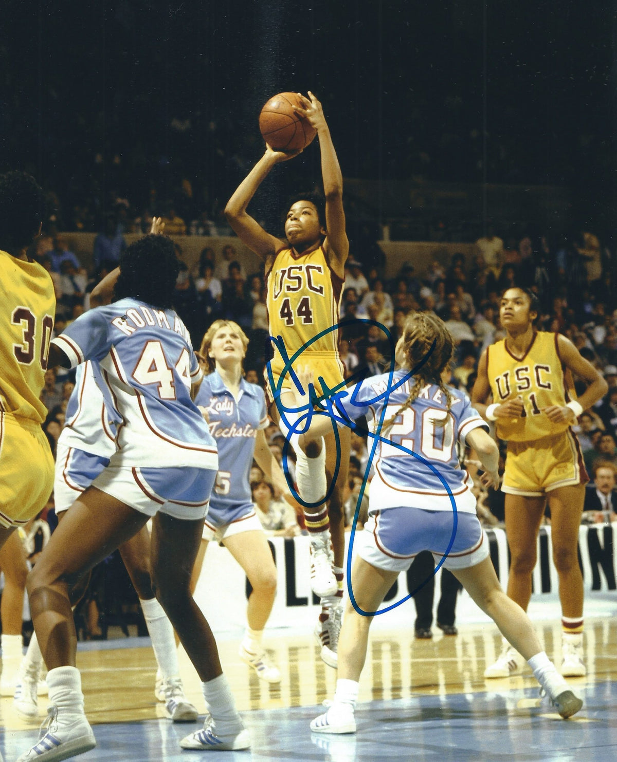 Autographed CYNTHIA COOPER 8X10 USC photo